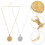 4Stk Sublimation Schmuck Blank Metall DIY Personalisierbar 9