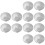 12St ABS Plastic Covers Voor Auto, Eenvoudig Te Monteren 6