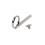 6St Trompet Pull Ringen Metalen Zilveren Cornet Accessoire 10