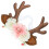 4St Multi Kleurige Baby Haarband Met Elastische Kerst Rendierhoorns 3