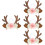 4St Multi Kleurige Baby Haarband Met Elastische Kerst Rendierhoorns 8