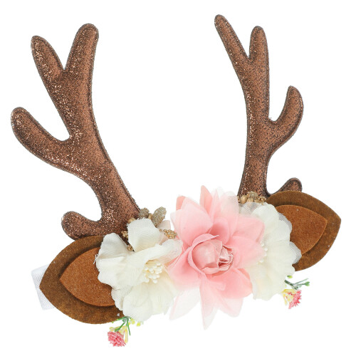 4St Multi Kleurige Baby Haarband Met Elastische Kerst Rendierhoorns 1
