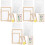 3Sets Knutsel Papier Frames Met Schermen En Materialen 3