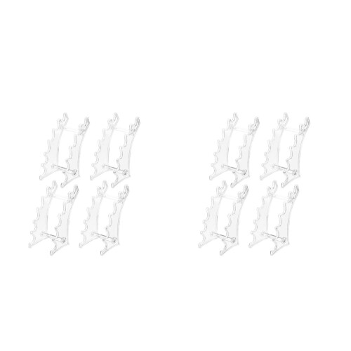 8Stk Robuster Acryl Stifte- Und Make-Up Displayständer Transparent 2