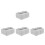 8St Waterdichte Verdeeldoos ABS St Met Transparant Wit IP65 6