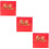 3St Decoratieve Rood Bureaukalender 2024 Voor Thuis 11