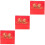 3St Decoratieve Rood Bureaukalender 2024 Voor Thuis 7