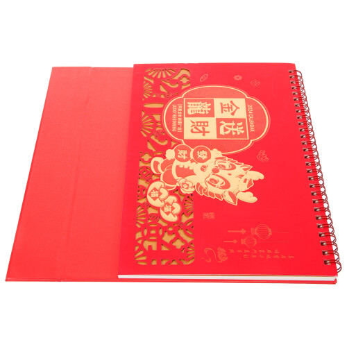 3St Decoratieve Rood Bureaukalender 2024 Voor Thuis