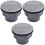 3St Universele Vent Outlet Grijs ABS Plastic 5