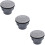 3St Universele Vent Outlet Grijs ABS Plastic 10