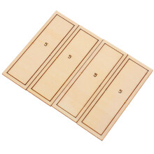 20Sets Bruin Hout Miniatuur Scherm Voor Poppenhuis Realistisch Decor