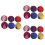 18St Kleine Polyester Hoed Haarclip Vivid Kleuren Feest 8