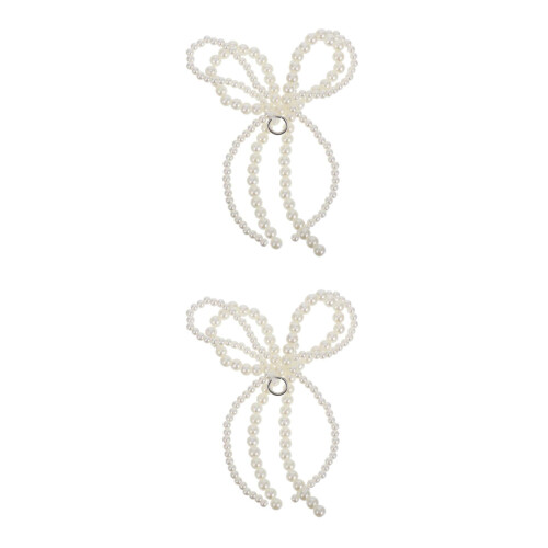 2St Plastic Parel Strik Charms Sleutel En Telefoon 2