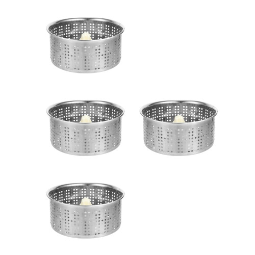 4Stk Abtropfkorb Robust Silber Für Bodenreinigung 2