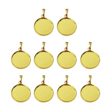 60St Duurzame Gouden DIY Hangerhouders Ronde Sieraden Bases