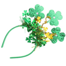 5Stk Grüne St. Patrick Haarbänder Mit Kleeblatt Und Quasten Partydeko