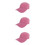 3St Roze Baseball Hoeden Dames Verstelbare Strap Stijlvol Draagbaar 8