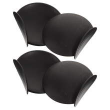 10Paren Siliconen Helm Oren Decor Helm Bear Ears Zwart Motorfiets