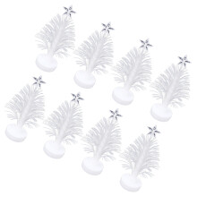 32Stk Weiße LED Weihnachtslichter Tischbaum Mit Lichtfaser