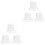 6St Compacte Witte Pophoed Eva Materiaal Voor DIY Versiering 5