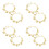 4Paires Bracelets Danse Orientale Métal Chic 4