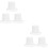 6St Compacte Witte Pophoed Eva Materiaal Voor DIY Versiering 8