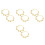4Paires Bracelets Danse Orientale Métal Chic 7