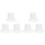 6St Compacte Witte Pophoed Eva Materiaal Voor DIY Versiering 4