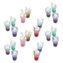 40Stk Schmuckanhänger Eisbecher Resin Charms Bunt DIY Zubehör