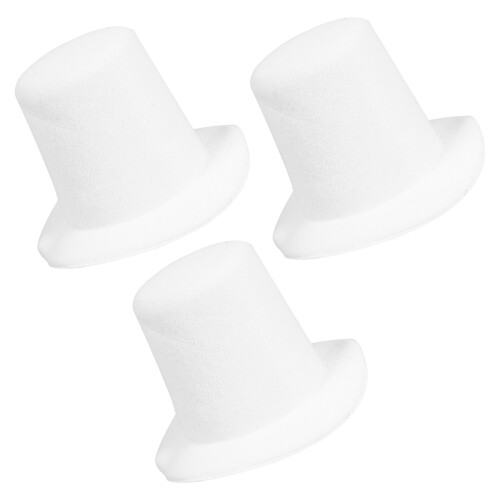 6St Compacte Witte Pophoed Eva Materiaal Voor DIY Versiering 2