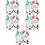 5Sets Mikrolandschap Pinguïn Decor Plastic Mini Beeldjes Set 9