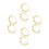 4Paires Bracelets Danse Orientale Métal Chic 5