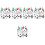 5Sets Mikrolandschap Pinguïn Decor Plastic Mini Beeldjes Set 6