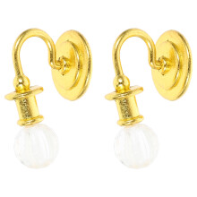 6St Mini Verlichtingsornament Goud Voor Miniatuur En Decoratie