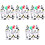 5Sets Mikrolandschap Pinguïn Decor Plastic Mini Beeldjes Set 5