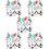 5Sets Mikrolandschap Pinguïn Decor Plastic Mini Beeldjes Set 10