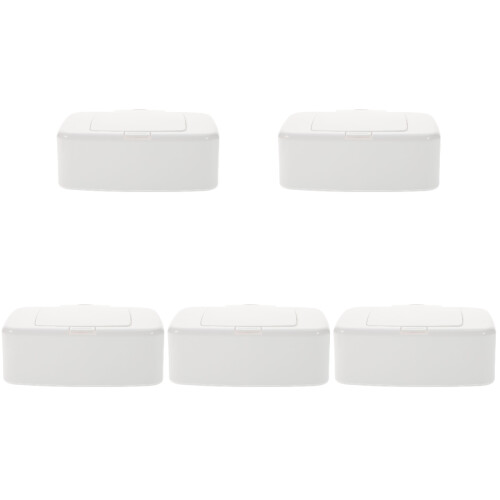 5St Lichtgewicht Witte Wipes Houder Box Voor Auto En Bureau 1