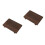 2Stk Holz-Seifenschale Farbe Robust & 9