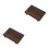 2Stk Holz-Seifenschale Farbe Robust & 6