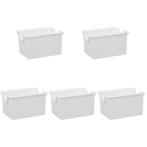 5St Compacte Witte Theezak Houder Voor Bureaus En Keukens 2