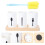2St Witte Utensil Organizer Met Afvoer En Stevige Ondergrond 10