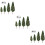 24St Plastic Mini Groen Voor Realistisch Model Landschap Decor 9