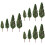 24St Plastic Mini Groen Voor Realistisch Model Landschap Decor 6