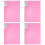 4St Herbruikbare Diamond Art Bewaarmap Roze Plastic 6