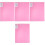 4St Herbruikbare Diamond Art Bewaarmap Roze Plastic 4