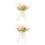 Simulierter Blumenstrauß Weiß Hochzeit 6