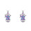 2St Paars Solid Aroma Alloy Kettinghanger Met Slot 2