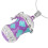 2St Paars Solid Aroma Alloy Kettinghanger Met Slot 1