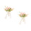 Simulierter Blumenstrauß Weiß Hochzeit 5