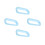 4Paren Duurzame ABS Bedrail Ringen Sky-Blue Kinderbed Beveiliging 3